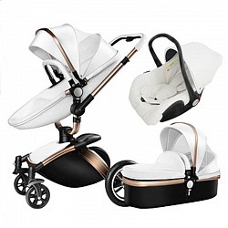 Multi-use fashionable baby strollers. Comes in various colors and accessories.