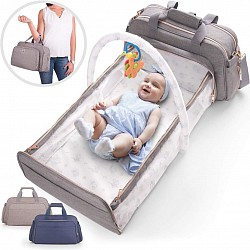 Diaper bags . Extendable diaper changing bed.