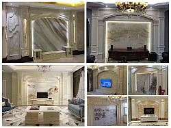 Interior custom designs on prefabricated houses.